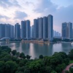 jurong lake district spotlighted