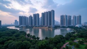 jurong lake district spotlighted