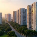 private home prices rise hdb fall